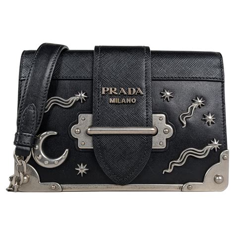 prada cahier bag black silver|Prada cahier bag astrology.